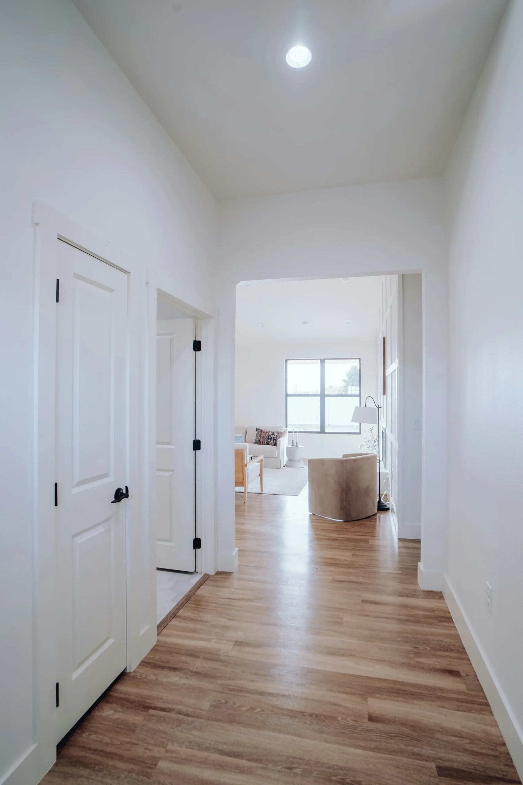 Freshly painted interior room